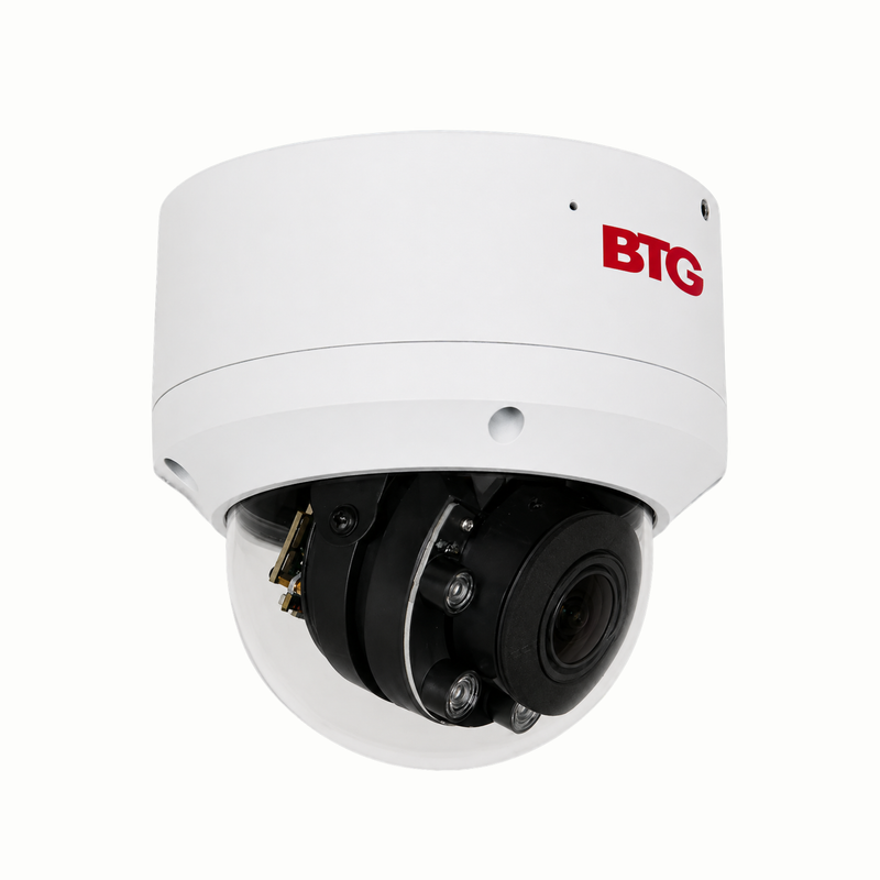5MP 2.8-12mm Varifocal Lens Vandal-Proof Dome Camera with Audio | BTG ...