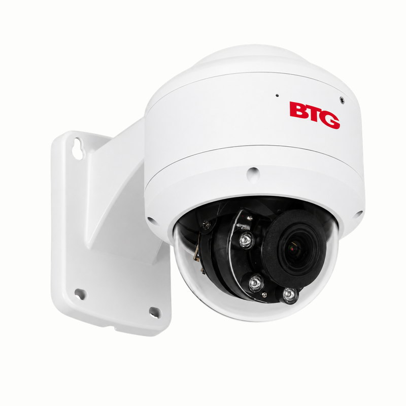 5MP 2.8-12mm Varifocal Lens Vandal-Proof Dome Camera with Audio | BTG ...