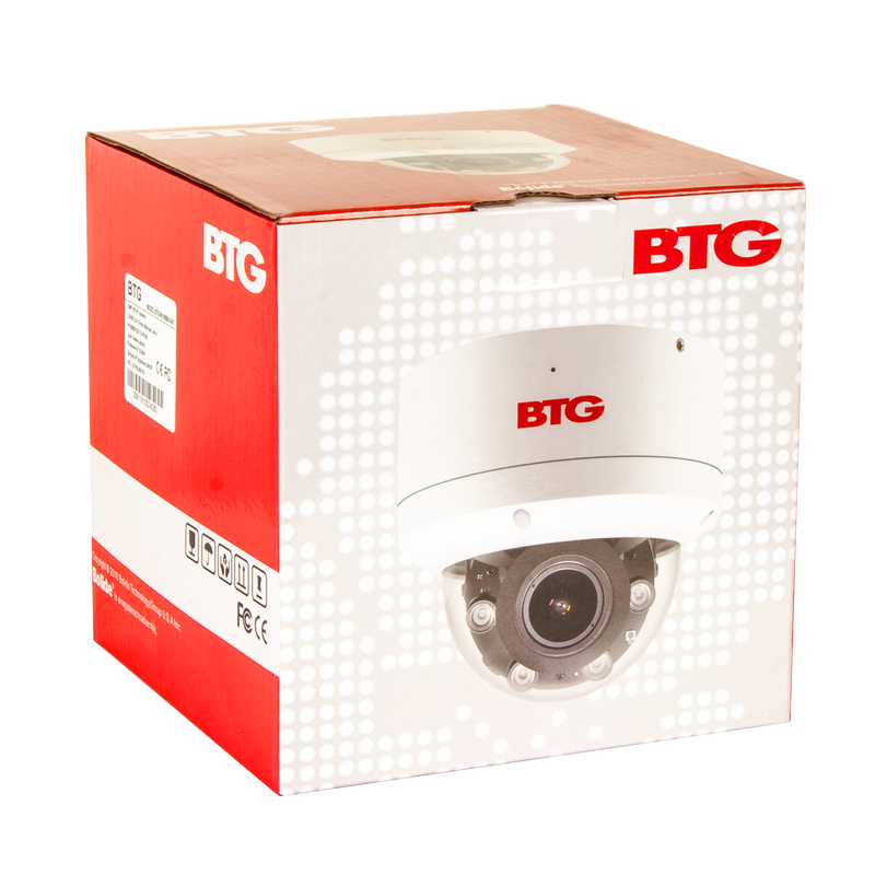 8MP 2.8-12mm Varifocal Lens Dome Camera with Audio | BTG-NS1909AVAIR