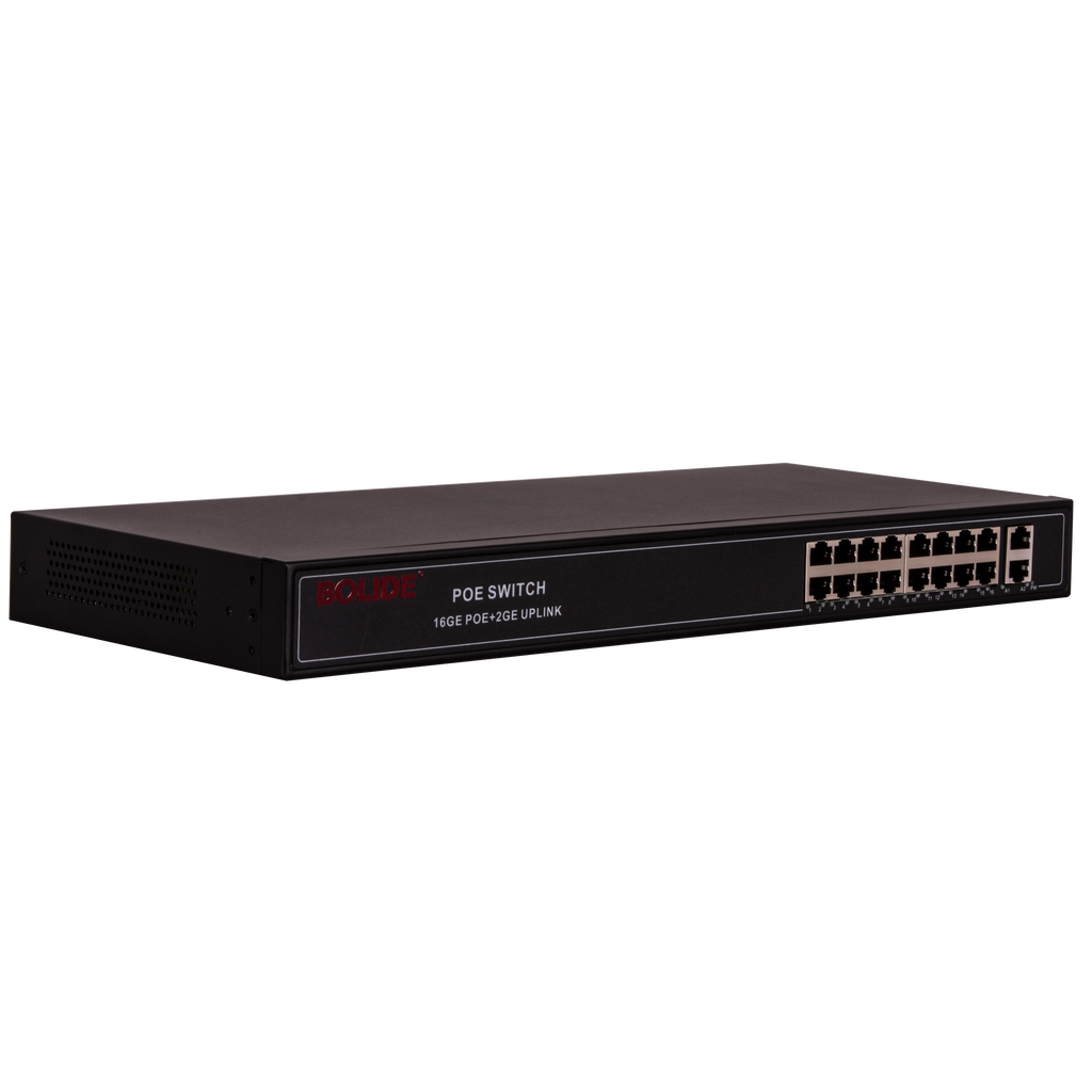 16 CH FULL GIGABIT POE SWITCH | BE8016POE – Bolide Technology Group