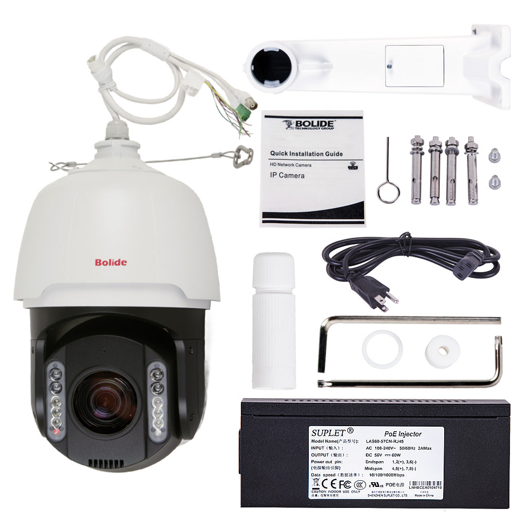 4K 37x Optical Zoom Active Deterrent Network PTZ Camera