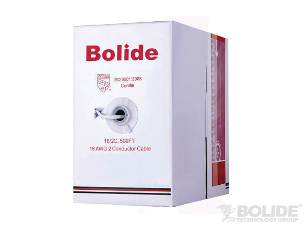 ETL CMR Rated 65 Strand Solid Copper 16/2 Cables | BP0033/16-2/White | Bolide Technology Group | San dimas, california
