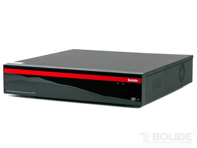 H.265 32 Channel NVR with 32-Port POE | BN-NVR/32NXPOE | Bolide Technology Group | San Dimas, California