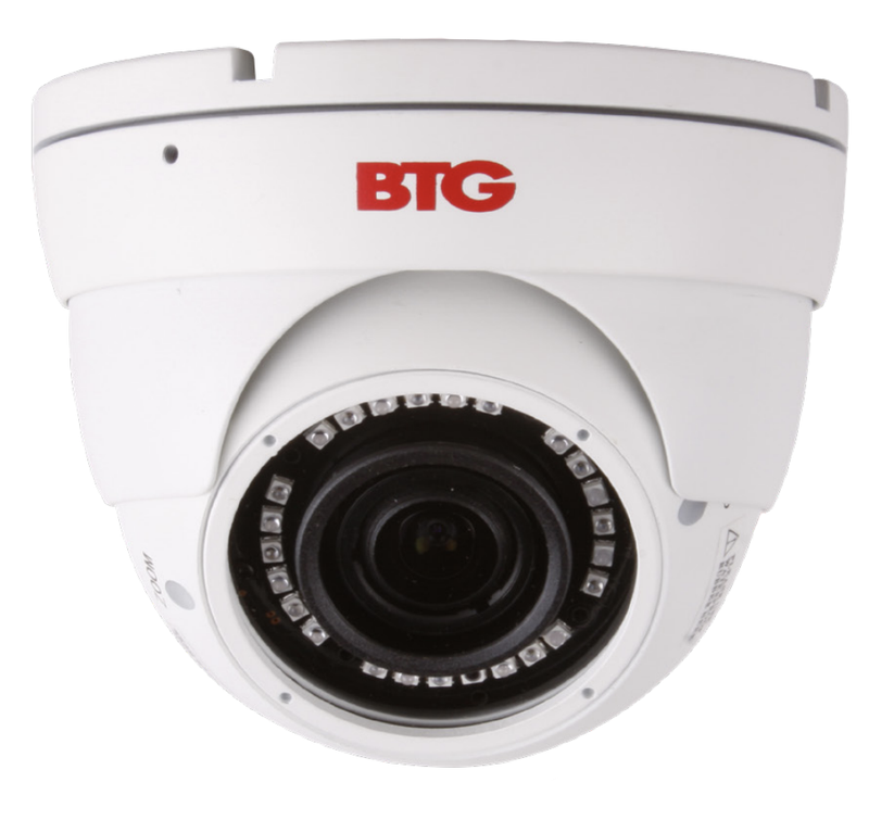 5MP 2.8-12mm Varifocal Lens Dome Camera | BTG-N1509IRODVA/W