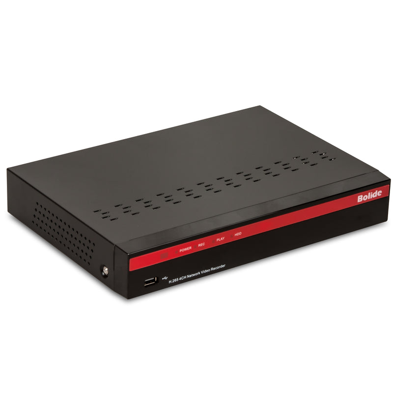 4-Channel with 4-Port POE, iPac AI Enabled | BN-NVR/4NX/NDAA