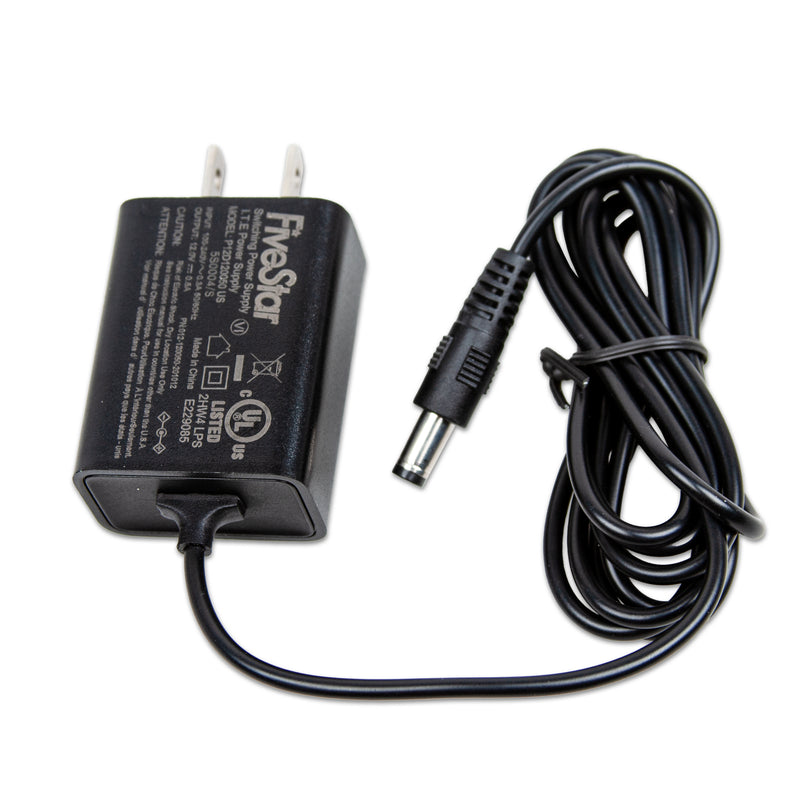 12VDC, 500mA Light-Weight Switching Power Adapter, 120pc per case | BP0004/S